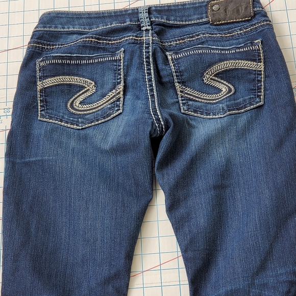 Silver Berkley Skinny Slim Women's Size 29/32 Jeans Actual 29x31.5 Denim - Picture 10 of 16